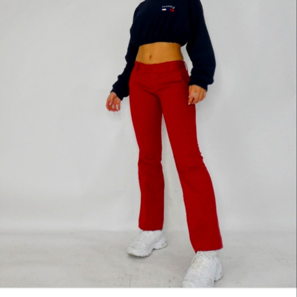 vintage red tommy girl jeans low-rise Hilfiger